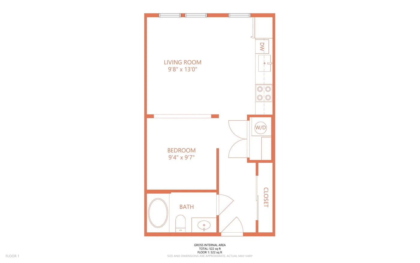 E1 floor plan