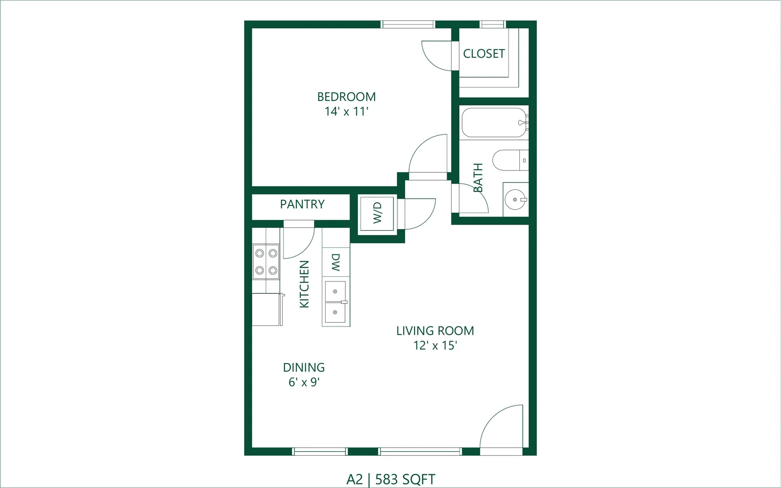 A2 floor plan