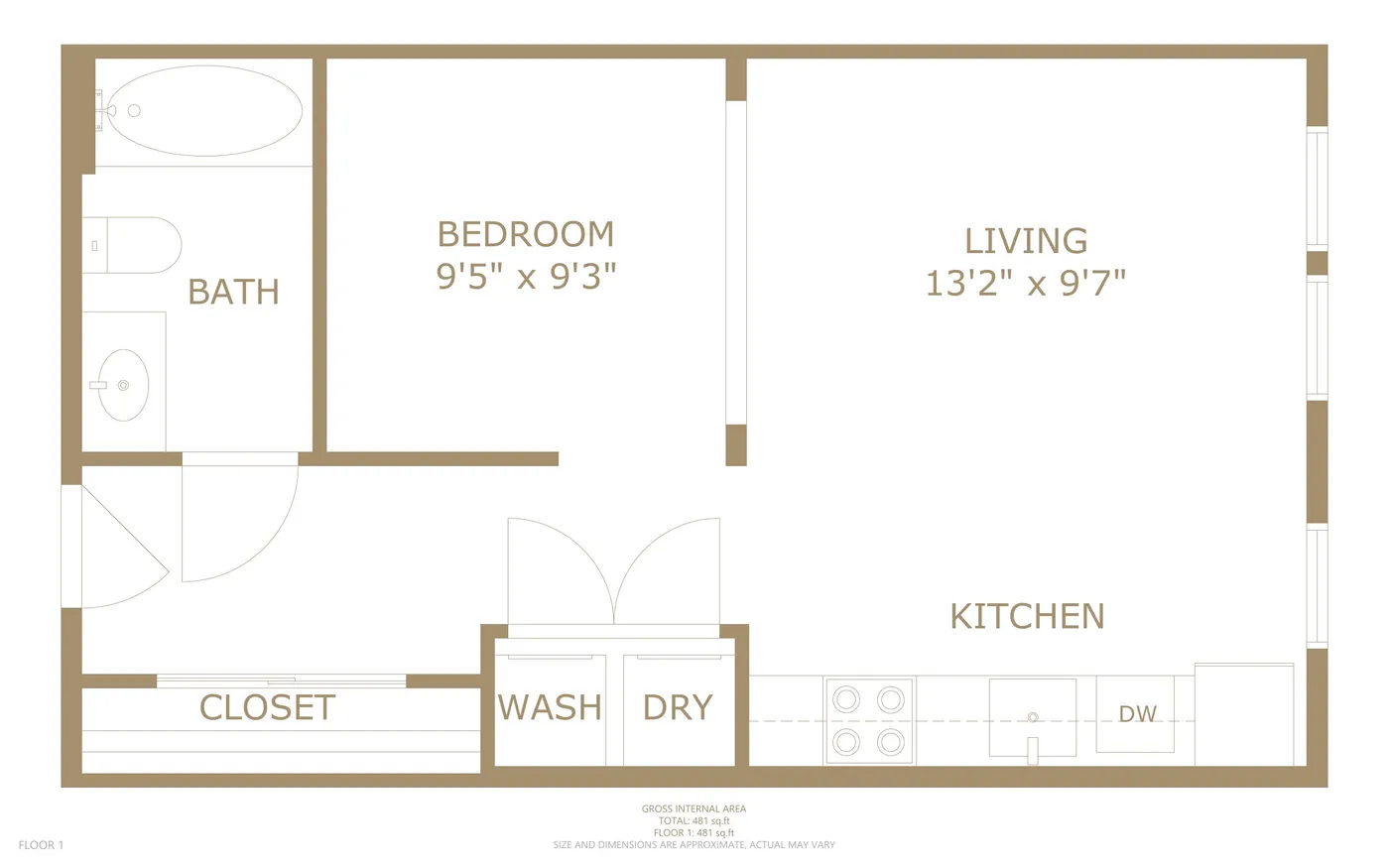 E1 floor plan
