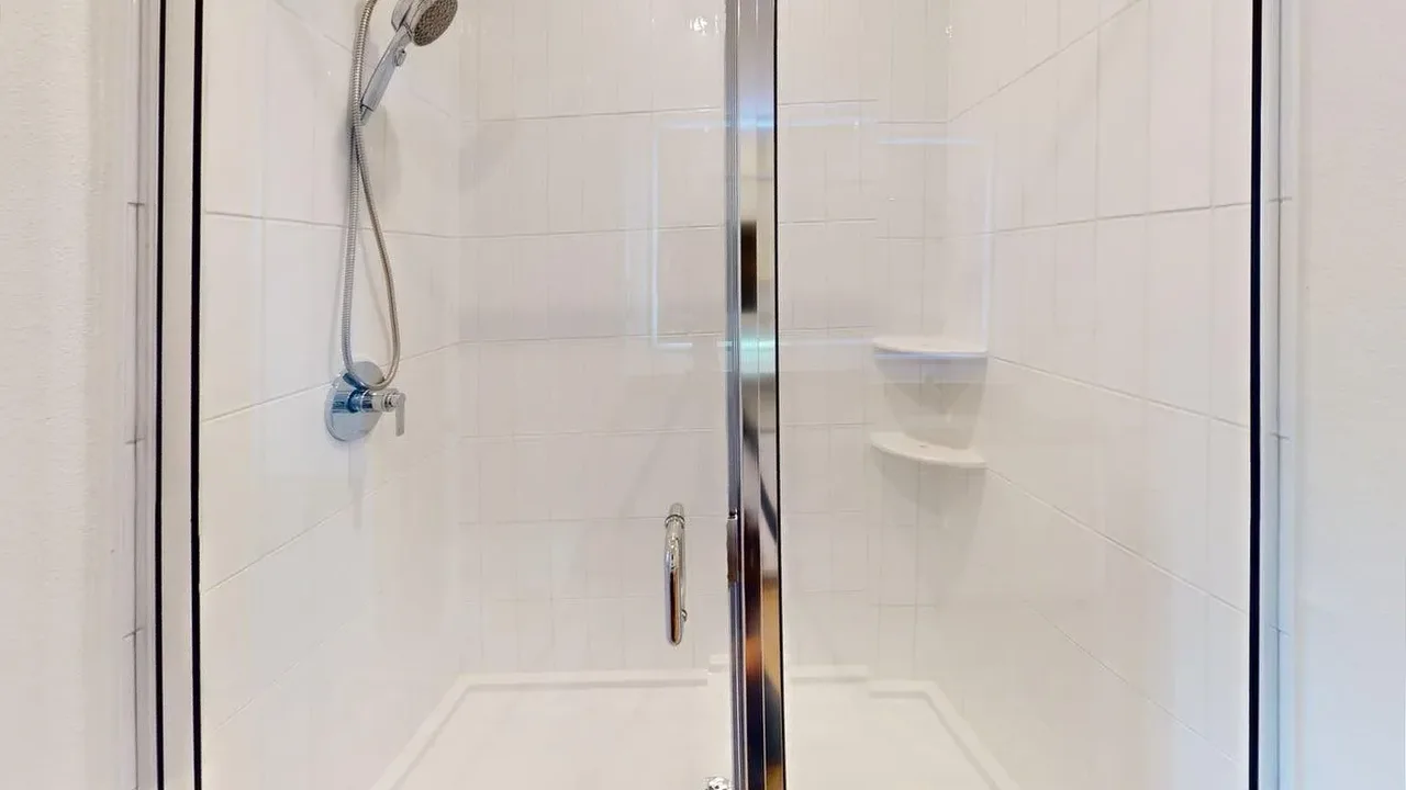 Bathroom of the finished C1 three bedroom at The Parker