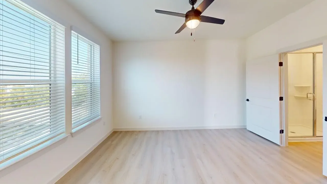 Bedroom of the finished C1 three bedroom at The Parker