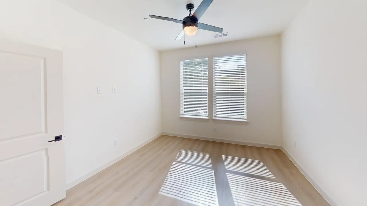 Bedroom of the finished C1 three bedroom at The Parker
