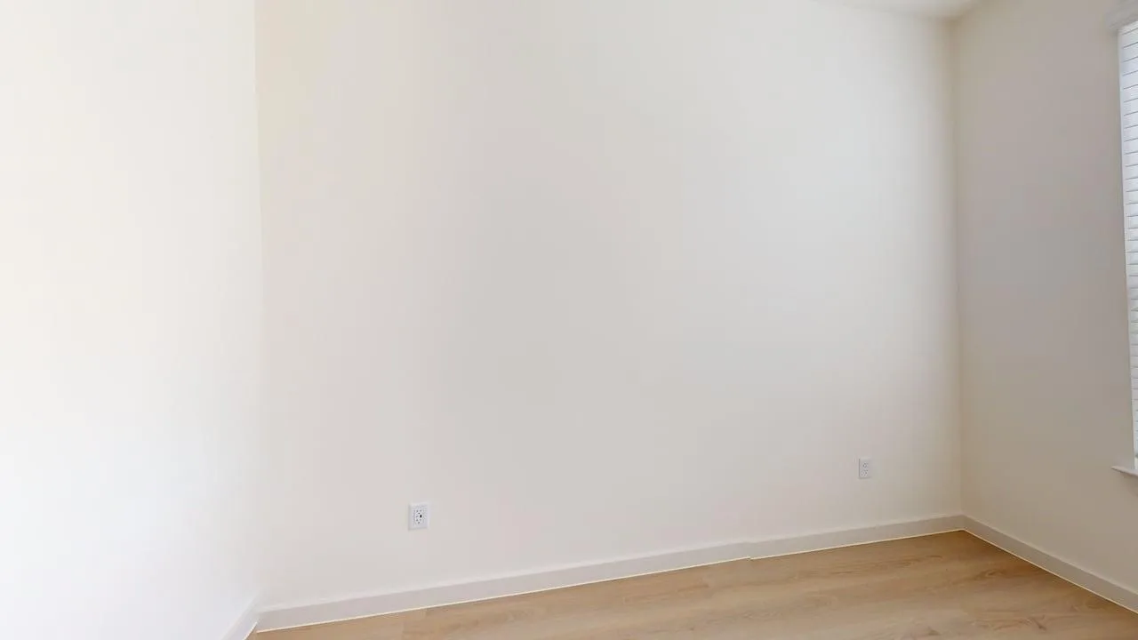 Bedroom of the finished C1 three bedroom at The Parker