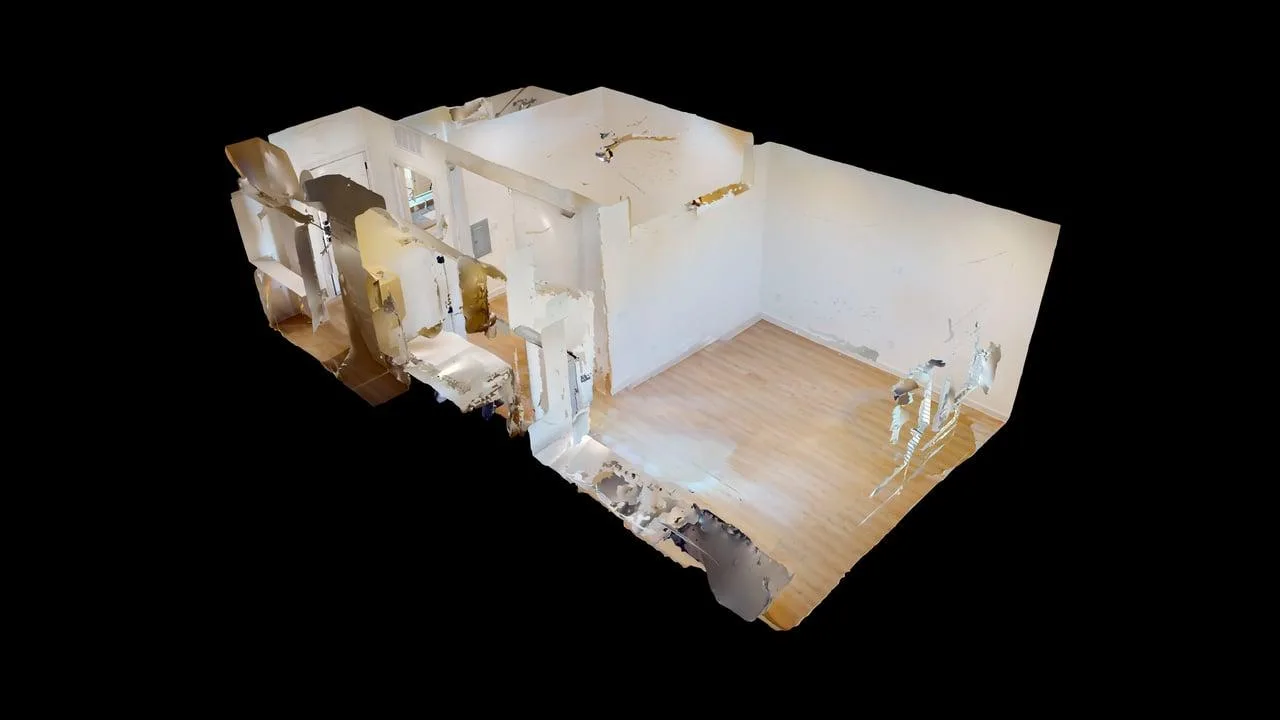 Cut-away dollhouse view of the whole S1 studio plan