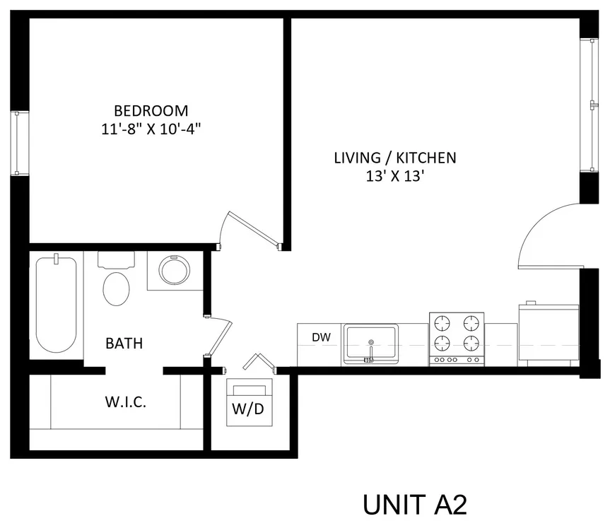 A2 floor plan